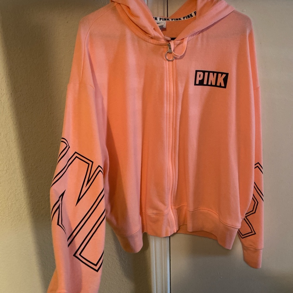 Victoria's Secret Peach Hoodie and Matching leggings - Picture 1 of 6